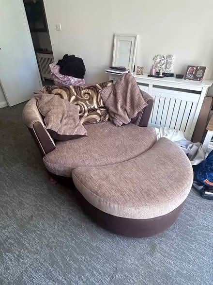 Photo of free Cuddle chair and footstool (Portland road BN3) #1
