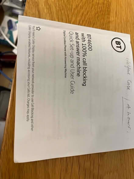 Photo of free BT 4600 phones and answer machine (N22 near Durnsford Road) #1