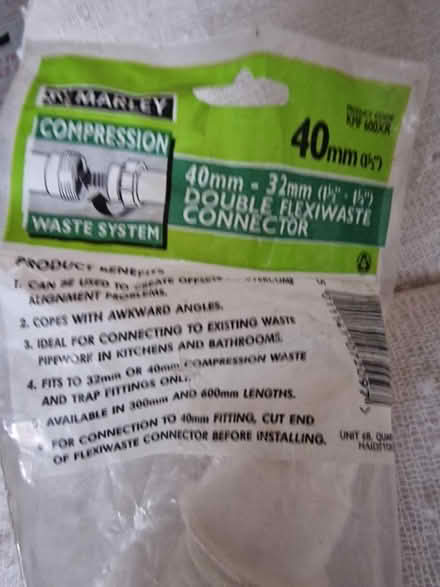 Photo of free Double flexiwaste connector (SW16, norbury) #2
