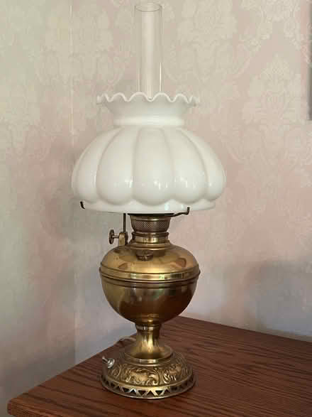 Photo of free Antique brass oil lamp (West Hill, Ithaca) #1