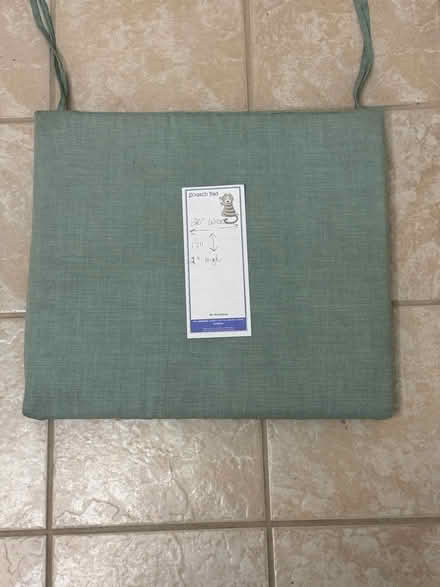Photo of free 2 aqua outdoor chair cushions (Westmont il) #3
