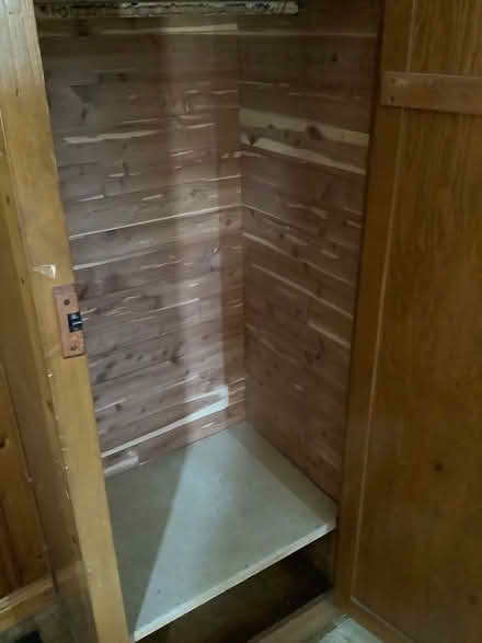 Photo of free Cedar lined cabinet on wheels (Westford) #2