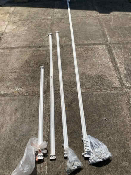 Photo of free 4 lengths of white curtain track (Bridlington) #1