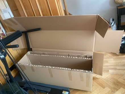 Photo of free Cardboard storage strong & long (N14 Oakwood Park) #1