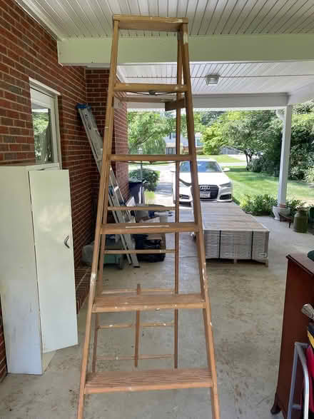 Photo of free 8 ft wooden ladder (Savage MD 20763) #1