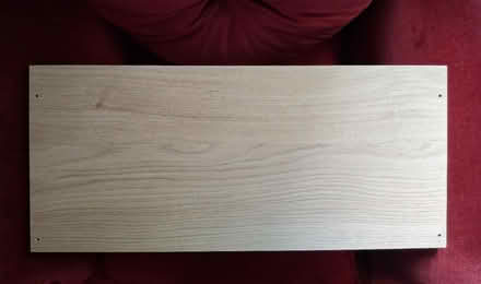 Photo of free 6 oak coloured shelves (Castle Ward Lancaster) #3