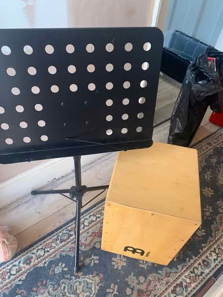 Photo of free Drum box and music stand (ME13) #1