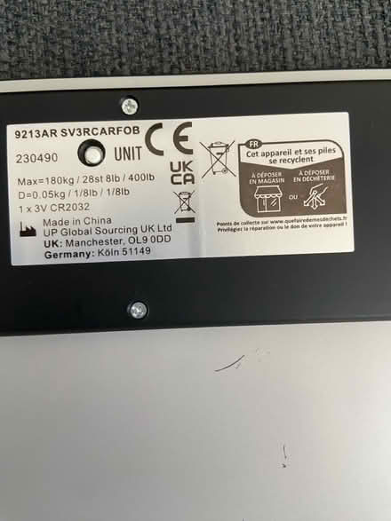 Photo of free Bathroom Scales (Ware SG12) #2