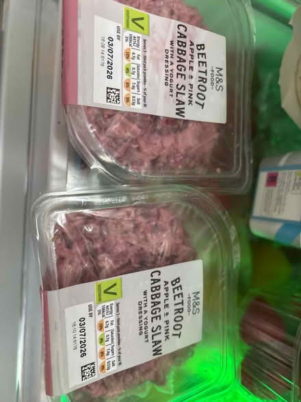 Photo of free X2 tubs M&S coleslaw (Chatham) #1