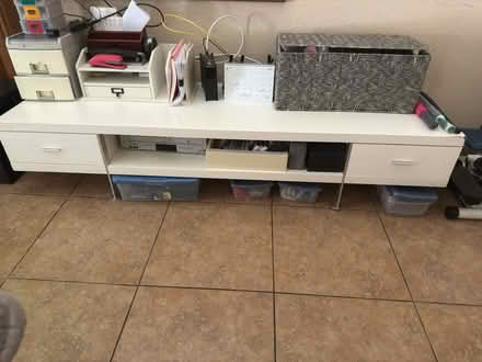 Photo of free White TV Stand (Diamond Bar) #1