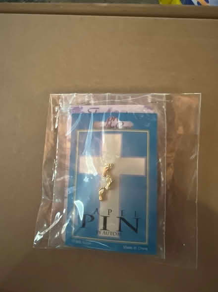 Photo of free Footprints lapel pin (S Section) #1