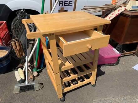 Photo of free Artists work trolley wheely thing (West Molesey.) #1