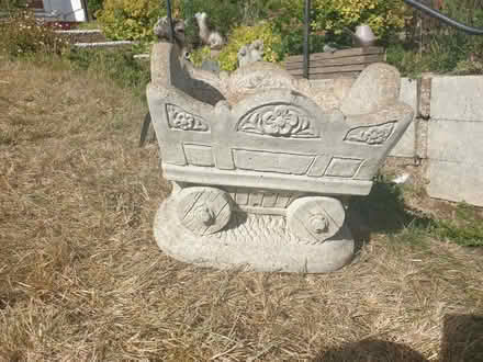 Photo of free Concrete wagon garden planter (Woodside WD25) #1