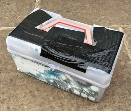 Photo of medium plastic box with hinged lid (Cookham SL6) #1