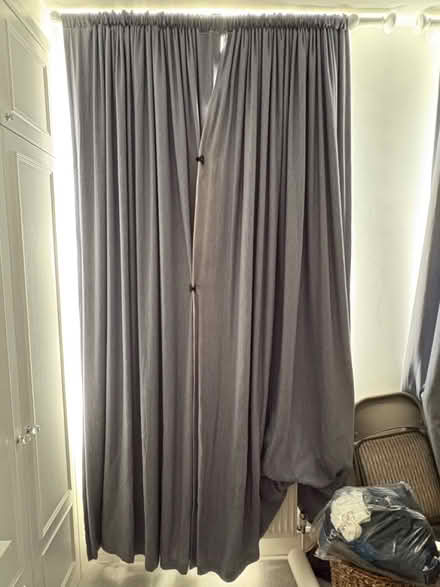 Photo of free Blue Blackout Curtains x2 Pairs (Crouch End N8) #1