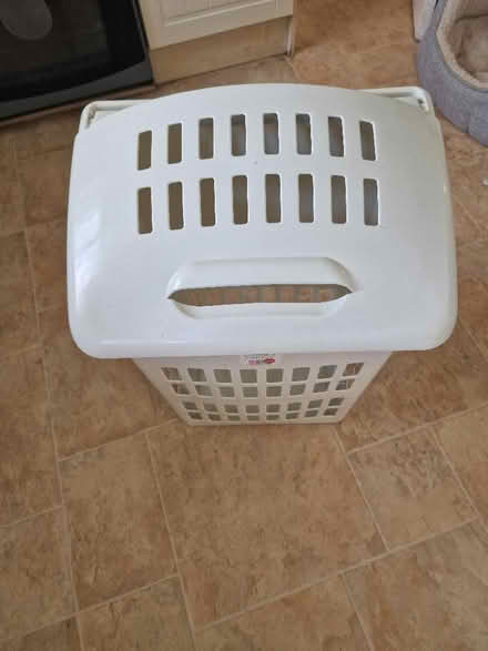 Photo of free 2 x plastic laundry hampers /storage (Up Hatherley GL51) #2