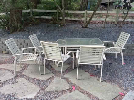 Photo of free Outdoor table chairs (Canyon Park area) #1