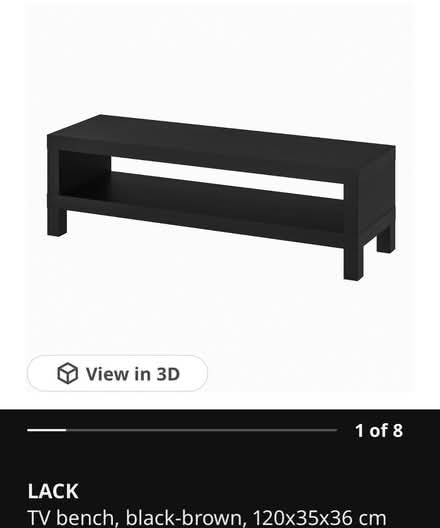 Photo of free Ikea Lack tv stand black/brown (Garston WD25) #1