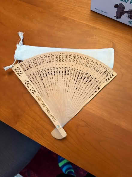 Photo of free wood hand-held fan (White Oaks area of San Carlos) #1
