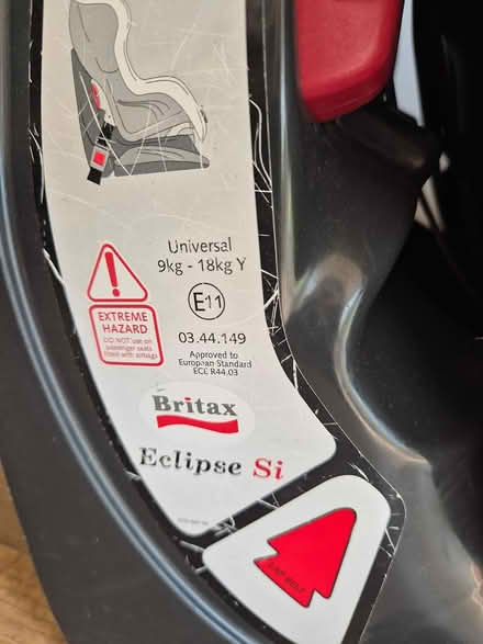 Photo of free Car seat (Worcester WR3) #3