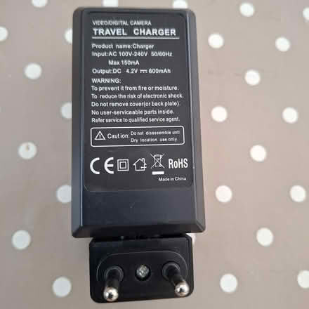 Photo of free Cannon camera battery + charger (CB4 3RS) #3