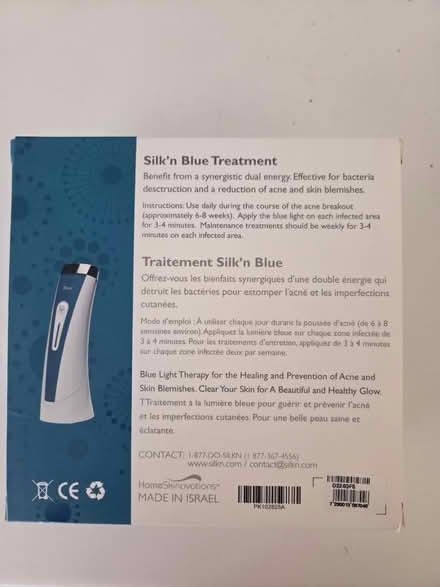 Photo of free Silk'n Blue Light Therapy for Skin (Erin Mills) #2