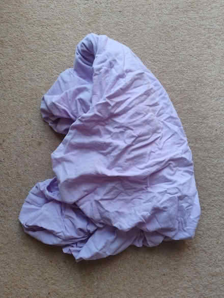 Photo of free Brushed cotton lilac double sheet (Barbourne, WR1) #1