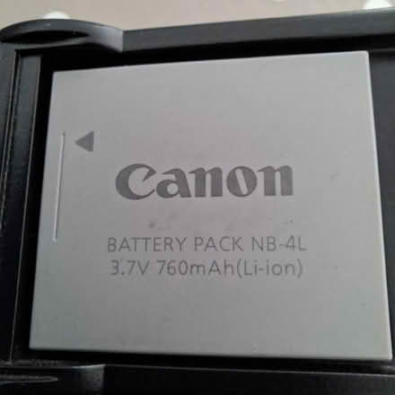 Photo of free Cannon camera battery + charger (CB4 3RS) #2