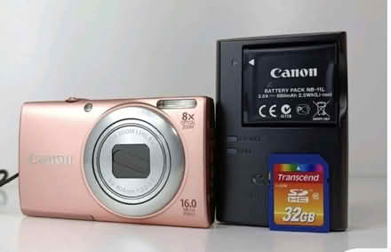 Photo of free Cannon camera battery + charger (CB4 3RS) #4