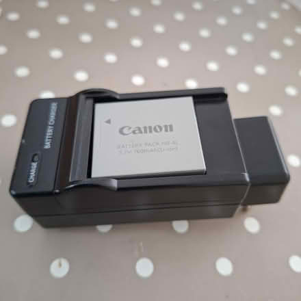Photo of free Cannon camera battery + charger (CB4 3RS) #1