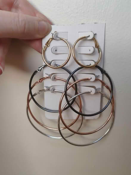 Photo of free 4 x pairs of hoop earrings (Barbourne, WR1) #1