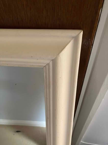 Photo of free Large Mirror with White Wooden Frame (24" x 34") (St James, South Elmham IP19) #2