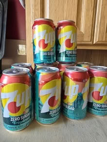 Photo of free 10 cans 7up zero sugar tropical soda #1