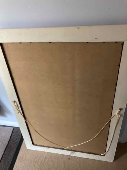 Photo of free Large Mirror with White Wooden Frame (24" x 34") (St James, South Elmham IP19) #3