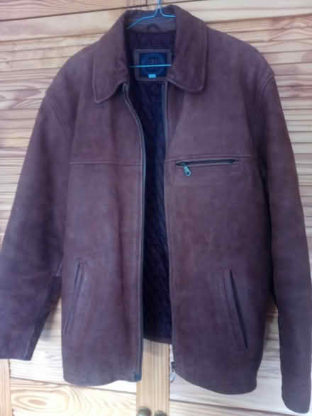 Photo of free Men's Leather Jacket Size Medium (Lawnswood LS16) #1