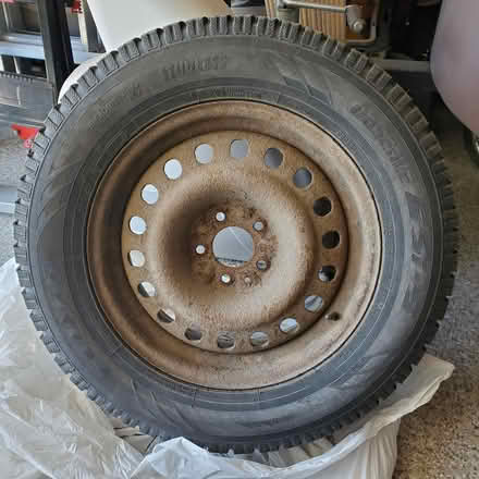 Photo of free 4 Winter tires on rims (Hiawatha Park) #1