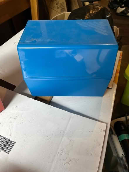 Photo of free Card Filing boxes with blank cards (Woking GU22) #1