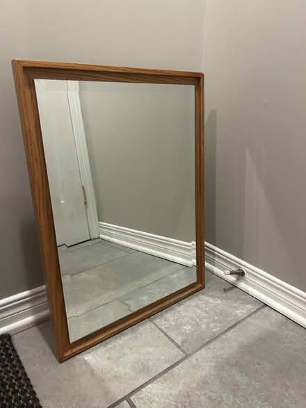 Photo of free Mirrored wood medicine cabinet (Riverside/Hunt Club) #1