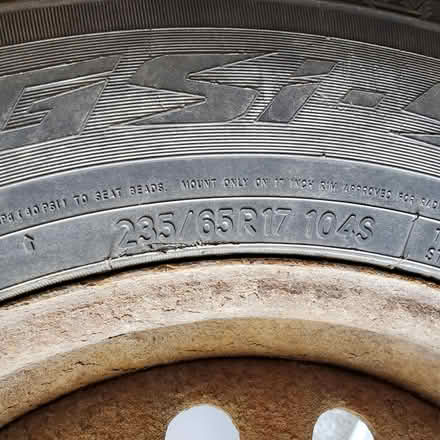 Photo of free 4 Winter tires on rims (Hiawatha Park) #4