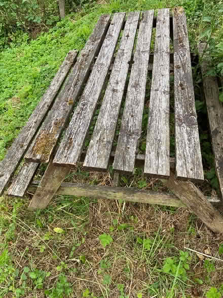 Photo of free Wooden bench seat (Cromford DE4) #1