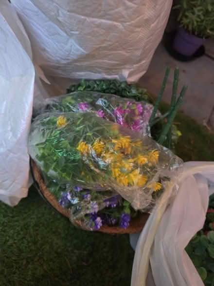 Photo of free Artificial Flowers+Baskets+Lights (Altofts WF6) #2