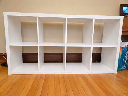 Photo of free White Kallax bookshelf (Medford Hillside) #1