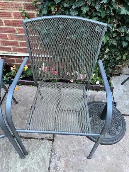 Photo of free 6 Metal garden chairs (Woking GU22) #2