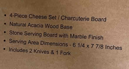 Photo of free Ceramic/Wood Cheese Board & Knives (Bothell - Canyon Park) #4