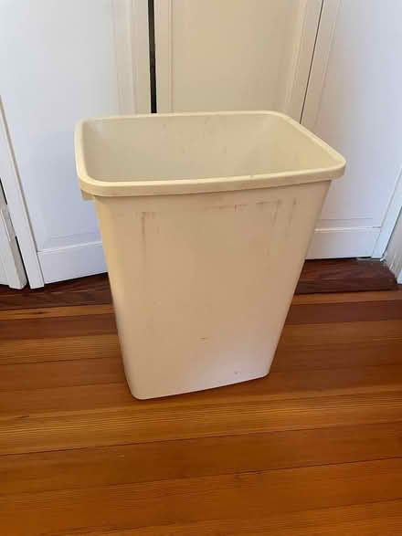 Photo of free white kitchen trash can (Brookline) #2