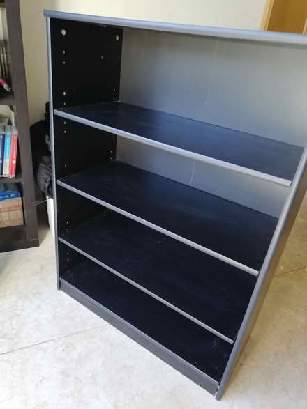 Photo of free Ikea black 3-shelf unit (Bradleys Both BD20) #1