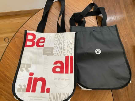 Photo of free 2 small Lululemon shopping bags (Greenwood) #1