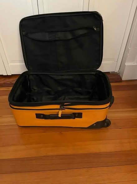 Photo of free small yellow suitcase (Brookline) #2