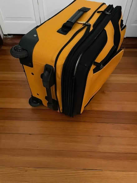 Photo of free small yellow suitcase (Brookline) #3