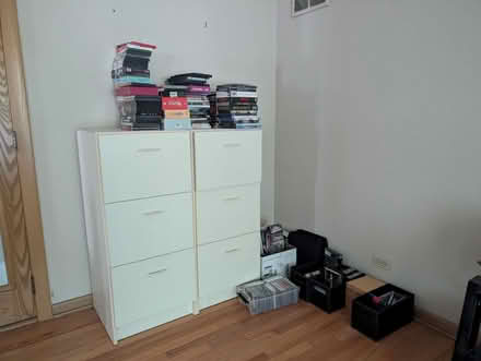 Photo of free Bookshelves, desk, media stand (La Grange Park, IL) #2
